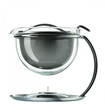 Kleine Portionsteekanne mit integriertem Stövchen, 0,6l mono filio