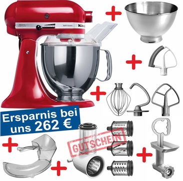 Set-Angebot 1 (Fleisch-Gemüse-Set) Artisan farbig plus 10 Teile