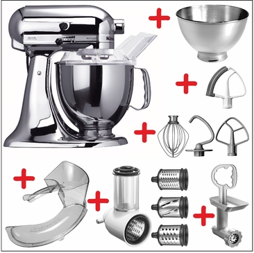 Set-Angebot 2 (Fleisch-Gemüse-Set) Artisan edelstahl plus 10 Teile