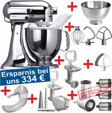 Set-Angebot 4 (Fleisch-Gemüse-Obst-Set) Artisan edelstahl plus 11 Teile