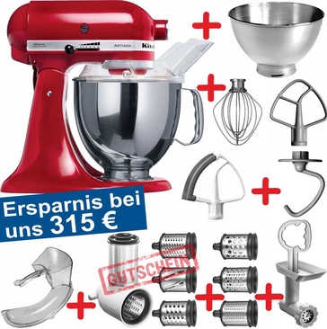 Set-Angebot 7 (Gemüse und Raspel-Set) Artisan rot plus 11 Teile