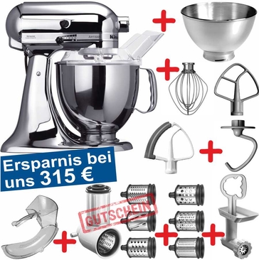 Set-Angebot 8 (Gemüse und Raspel-Set) Artisan edelstahl plus 11 Teile