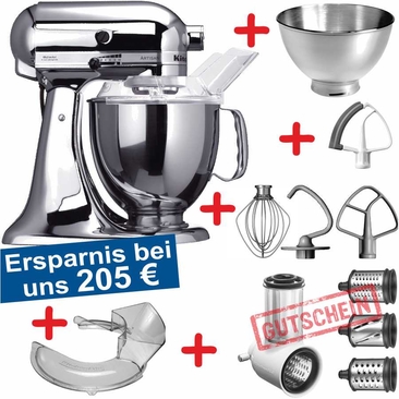 Set-Angebot 10 (Gemüse und Raspel-Set) Artisan edelstahl plus 9 Teile