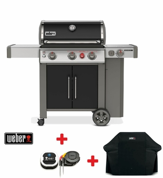 Genesis® IIEP-335 GBS - Gasgrill Schwarz incl. Haube + iGrill