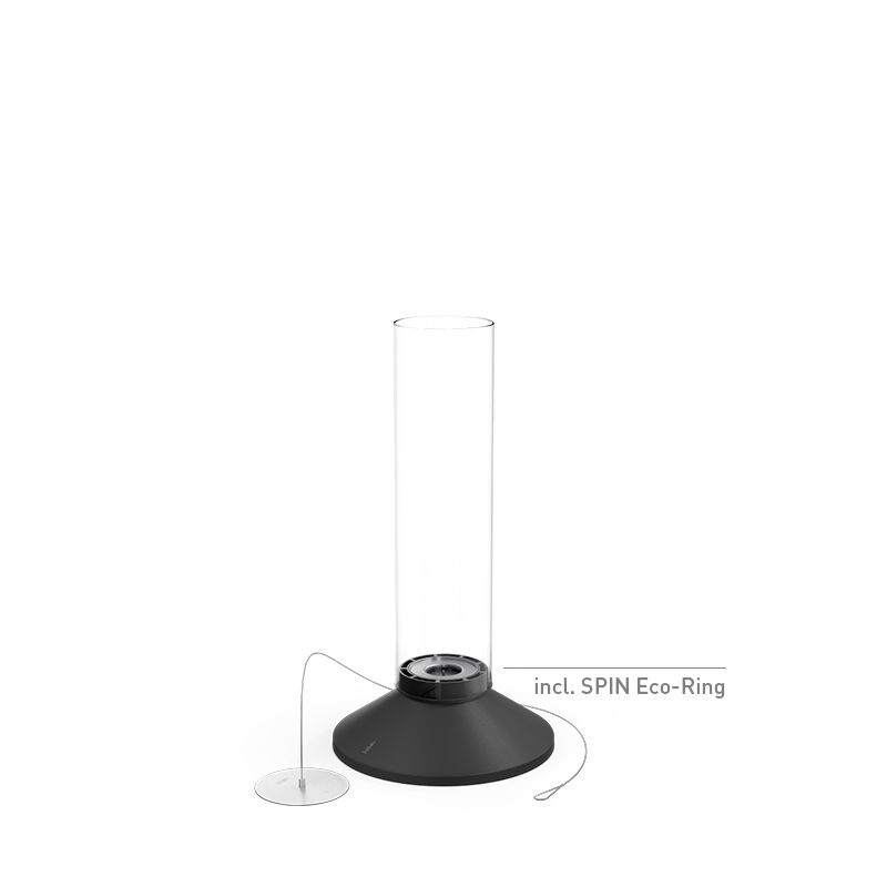 Tischfeuer SPIN X 900 schwarz