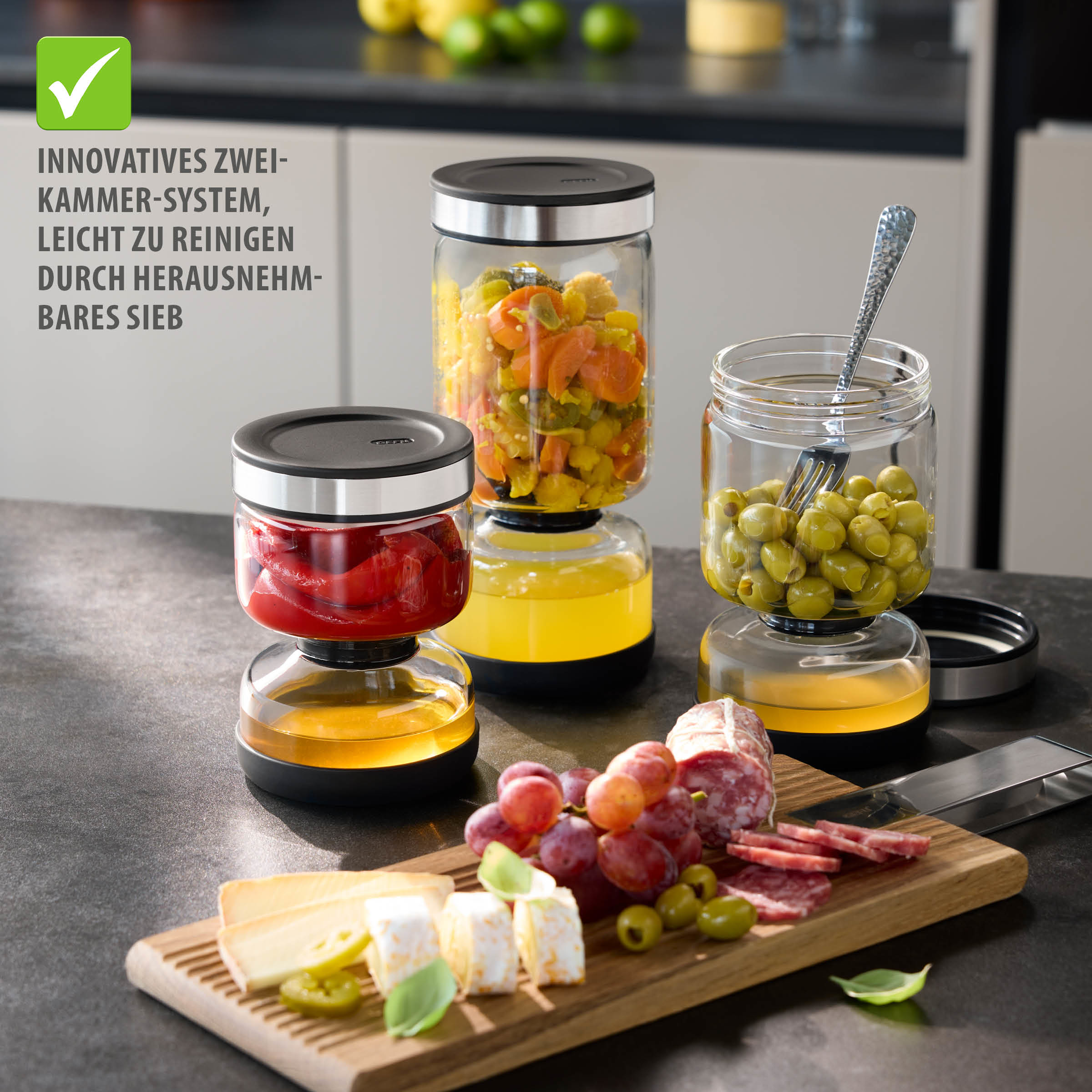 Abtropfglas LAVINA 1300ml