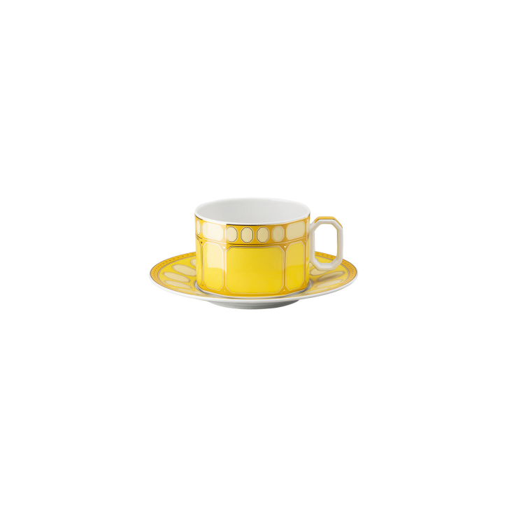 Teetasse 2tlg. Signum Jonquil  Swarovski - Rosenthal