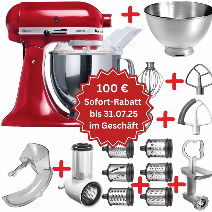Set-Angebot 7 (Gemüse und Raspel-Set) Artisan 175 farbig plus 10 Teile CREMÉ