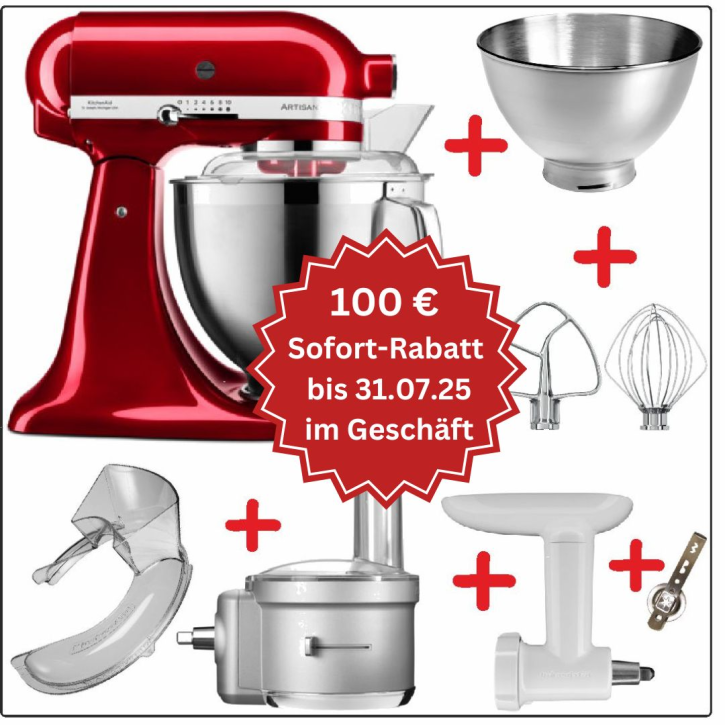 Set-Angebot F KitchenAid Artisan Premium 185 farbig plus 9 Teile