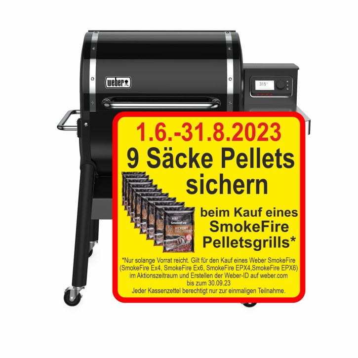 SmokeFire EX4 GBS Holzpelletgrill  Schwarz