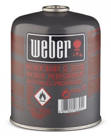 Gas-Kartusche (Version West-Europa) für Weber Q 100, Q 120, Performer Touch-N-Go mit Gaszündung