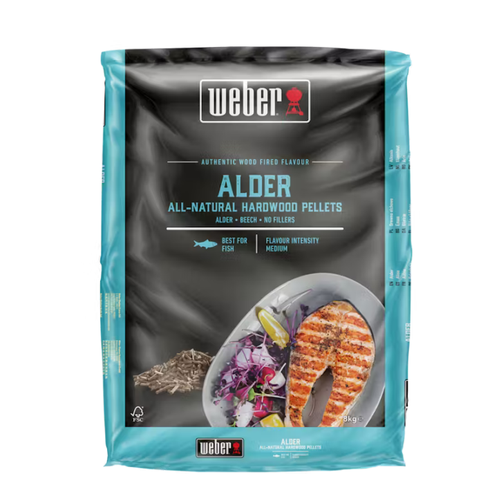 Weber Hartholzpellets aus Erlenholz 8kg