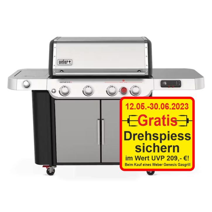 Genesis SX-435 Smarter Gasgrill Edelstahl