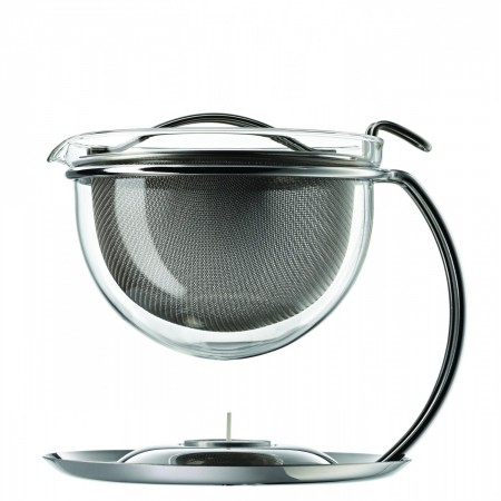 Kleine Portionsteekanne mit integriertem Stövchen, 0,6l mono filio