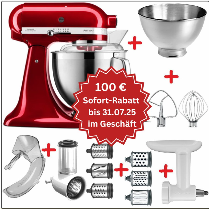 Set-Angebot D KitchenAid Artisan Premium 185 farbig plus 9 Teile