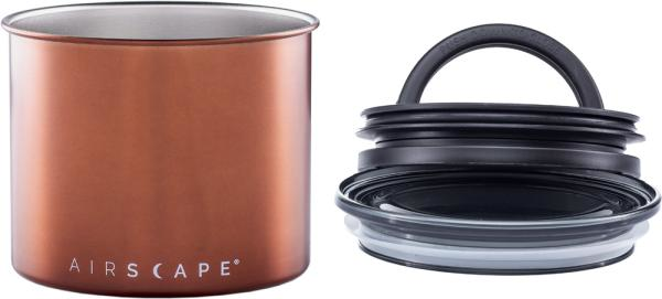 Airscape Kaffeedose klein Kupferfarben ca. 250g