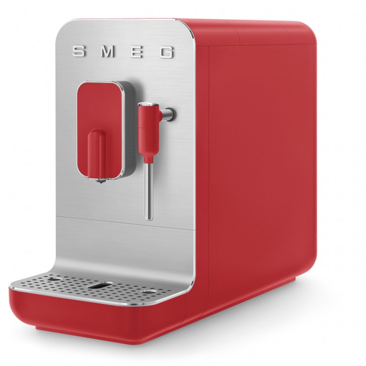 SMEG Kaffeevollautomat 50's Style mit Dampffunktion rot