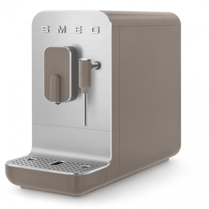 SMEG Kaffeevollautomat 50's Style mit Dampffunktion taupe