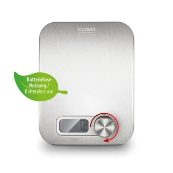 Umweltfreundliche Küchenwaage ohne Batterie     CASO