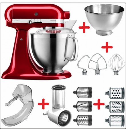 Set-Angebot C KitchenAid Artisan Premium 185 farbig plus 8 Teile