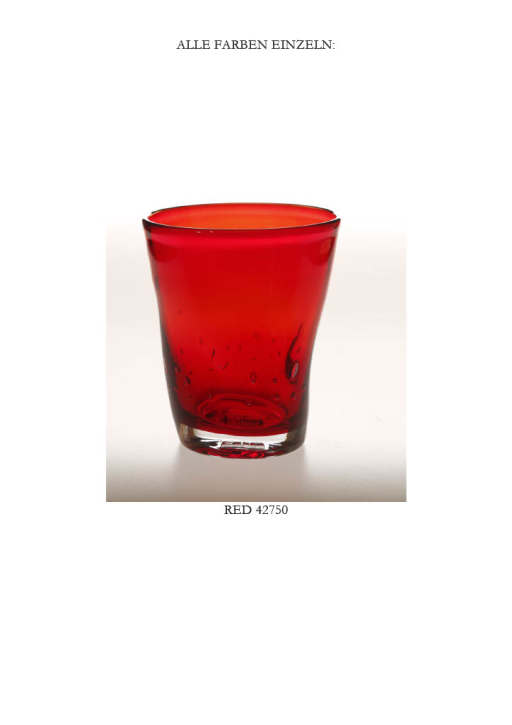 Trinkglas italB. red