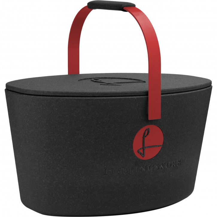 Lieblingskorb Plus WEINROT/schwarz