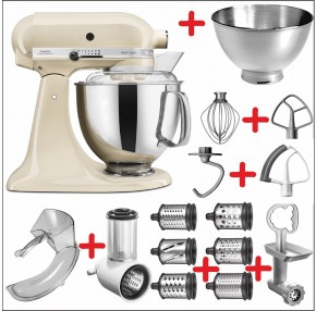Set-Angebot 7 (Gemüse und Raspel-Set) Artisan 175 farbig plus 10 Teile CREMÉ