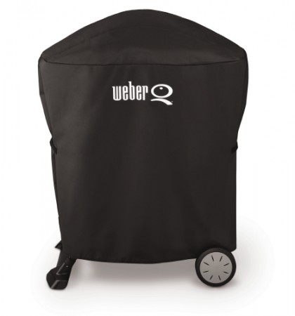 Abdeckhaube Premium für Weber® Q® 1000- /2000 - Serie inkl. Rollwagen oder Stand Black