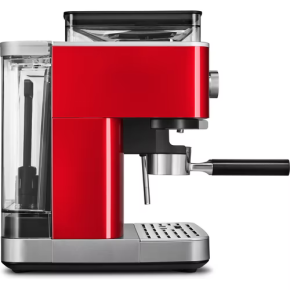 Halbautomatische Espressomaschine mit Kaffeemühle  Artisan Liebesapfelrot